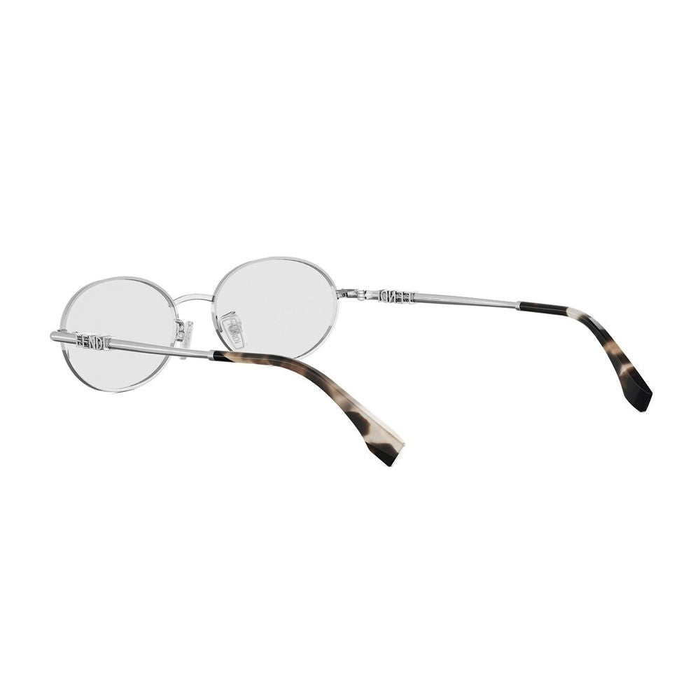 Fe50140U Fendigraphy Oval Silver Glasses