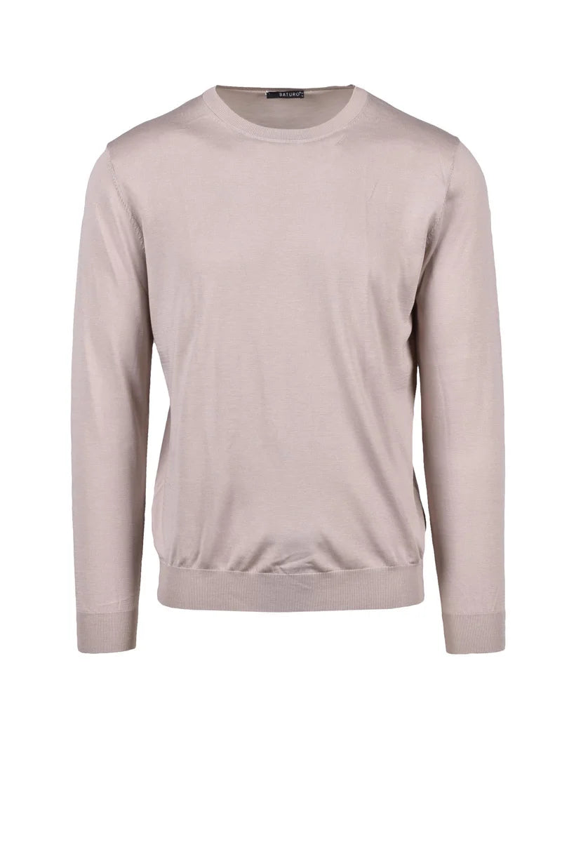 Silk Cotton Knitwear - Grey