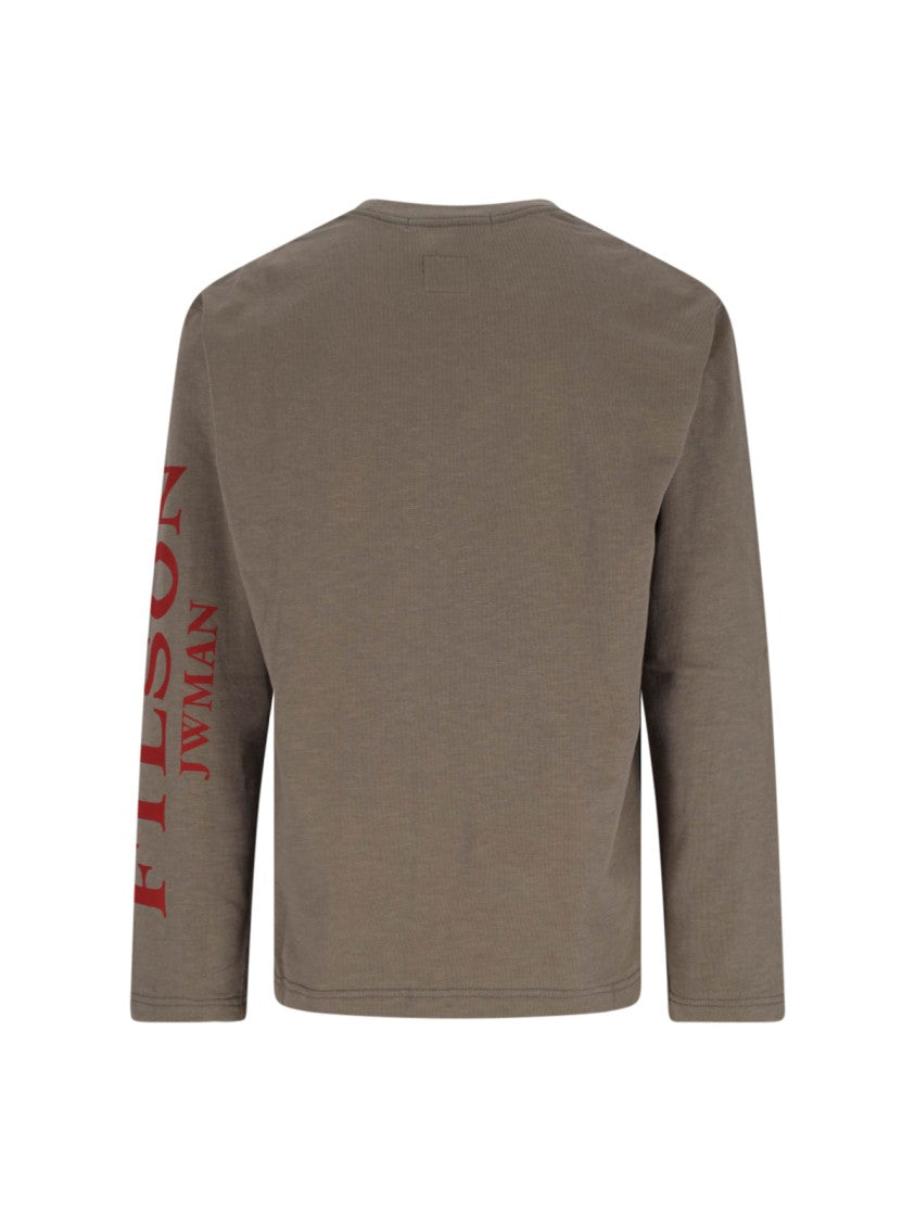 Logo Long Sleeve T-Shirt – Taupe