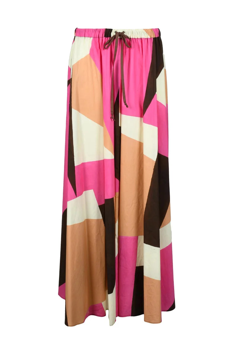 Long Cotton Skirt - Multicolor