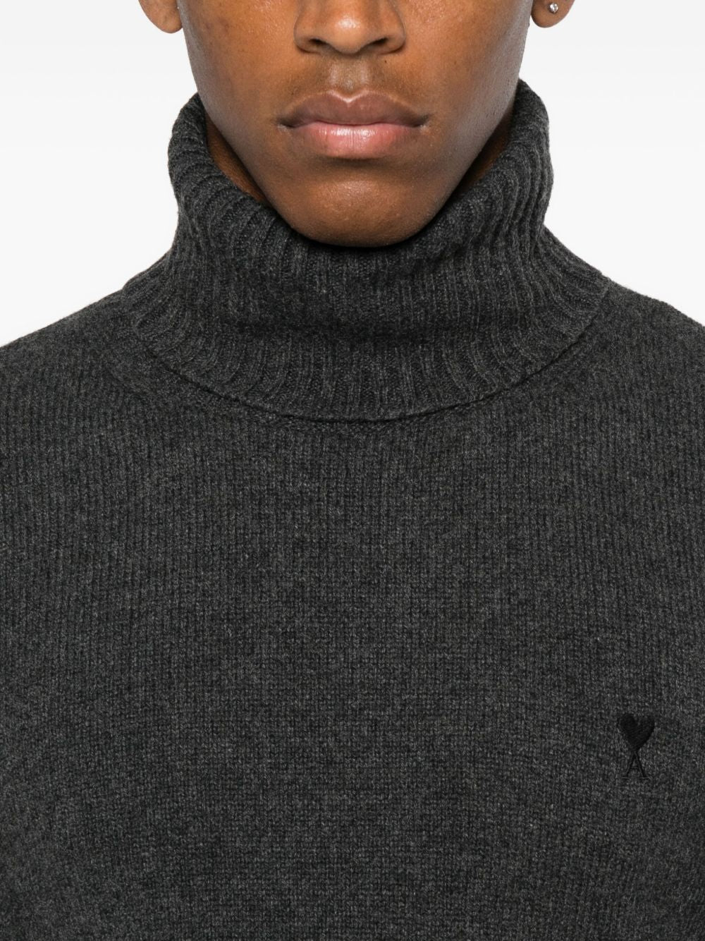 Dark Grey Turtleneck Sweater