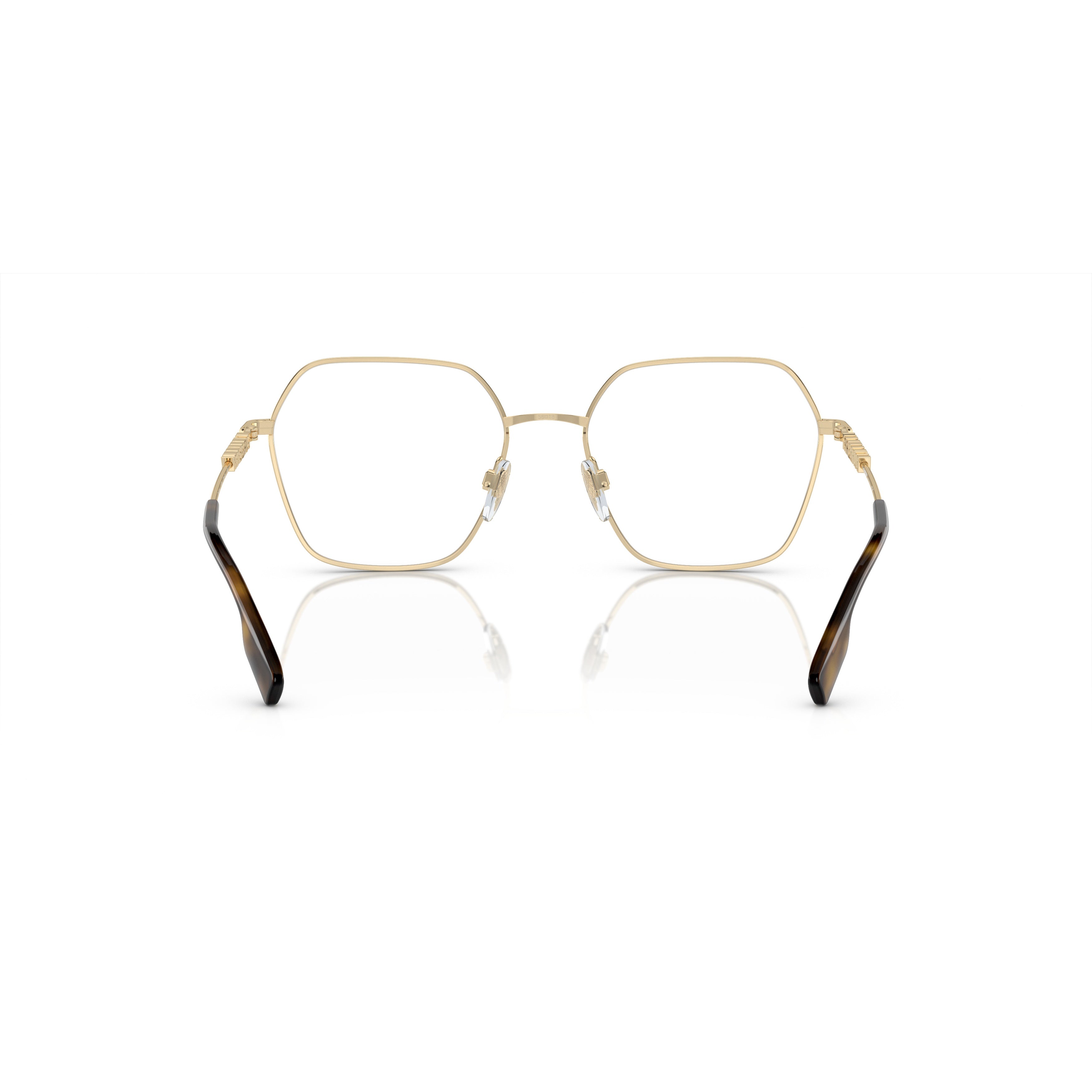 0be1381 Square Gold-Finish Steel Eyeglasses