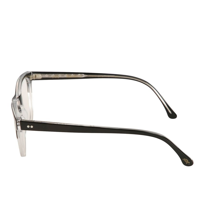 Janet Rectangular Two-Tone Eyeglasses with Metallic Accents