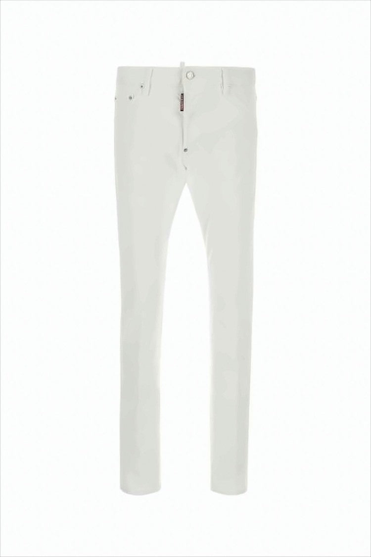 Slim-fit Denim Pants with Five-Pocket Design