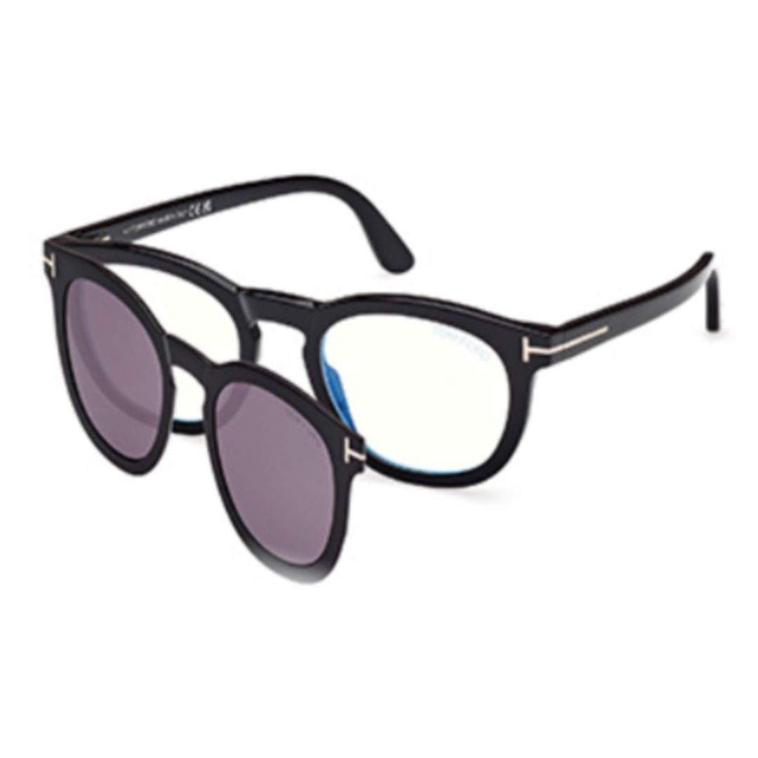 Ft5993-B Black Acetate Eyeglasses