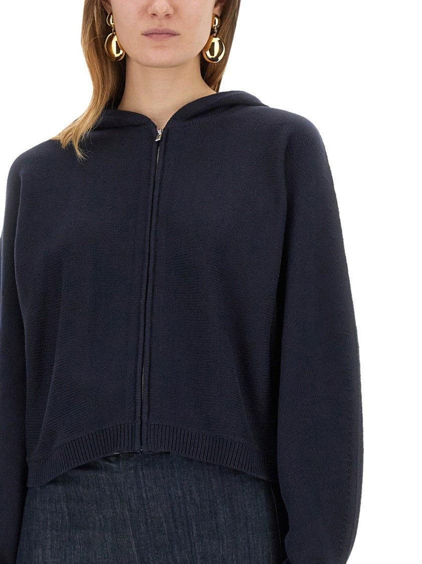 Knit Sweatshirt With Zipper
