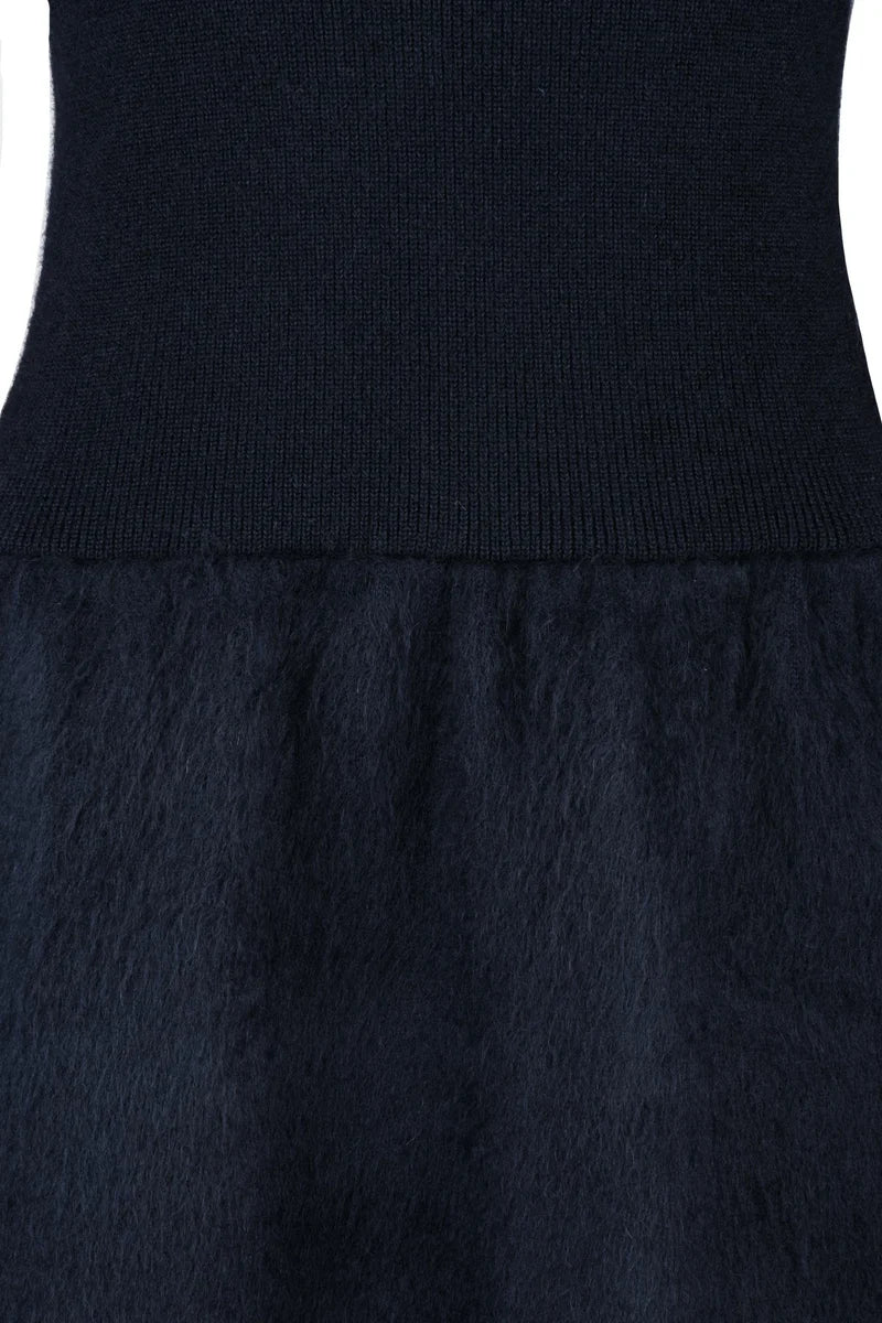 Long Knit Dress - Black