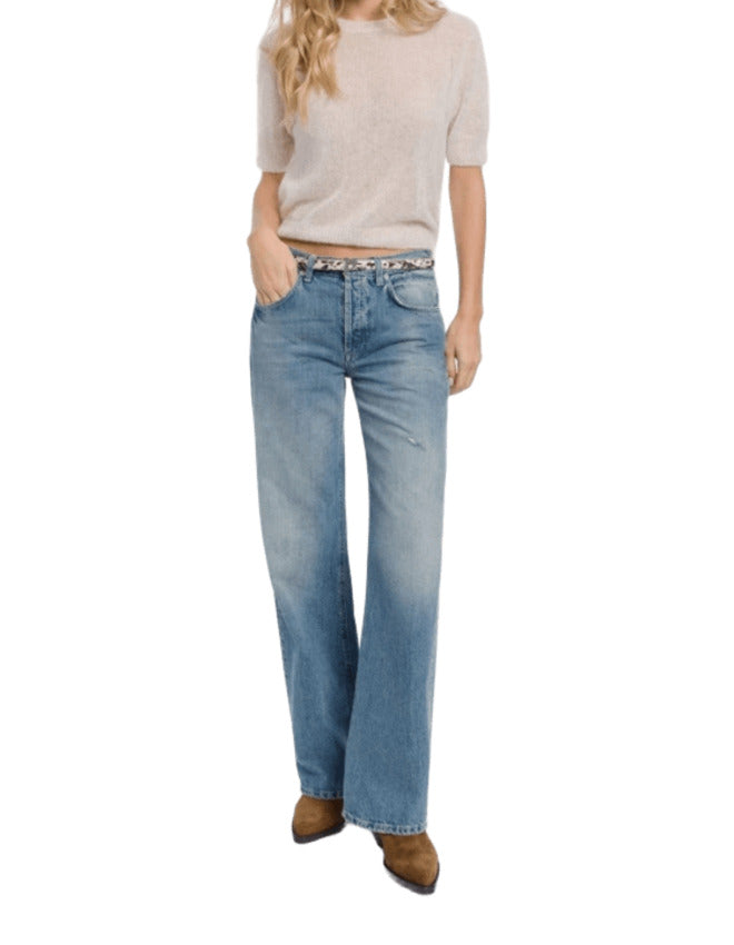 Low-Rise Wide-Leg Jeans