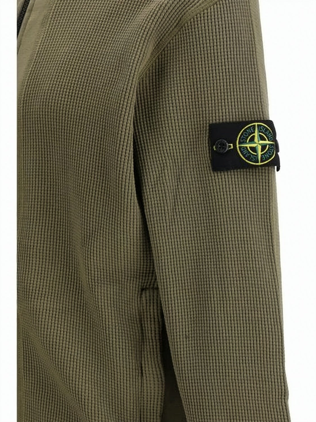 Textured Ribbed Zip-Up Hoodie