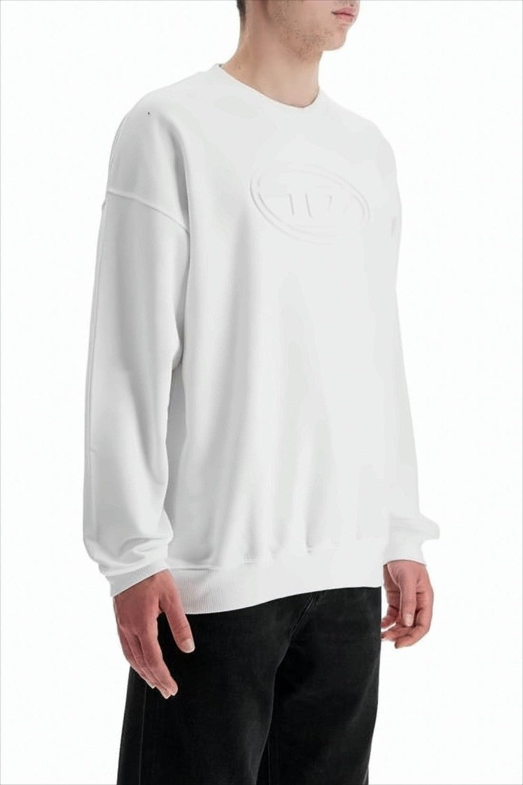 Relaxed-Fit Long-Sleeve Sweatshirt with Embossed Logo Detail