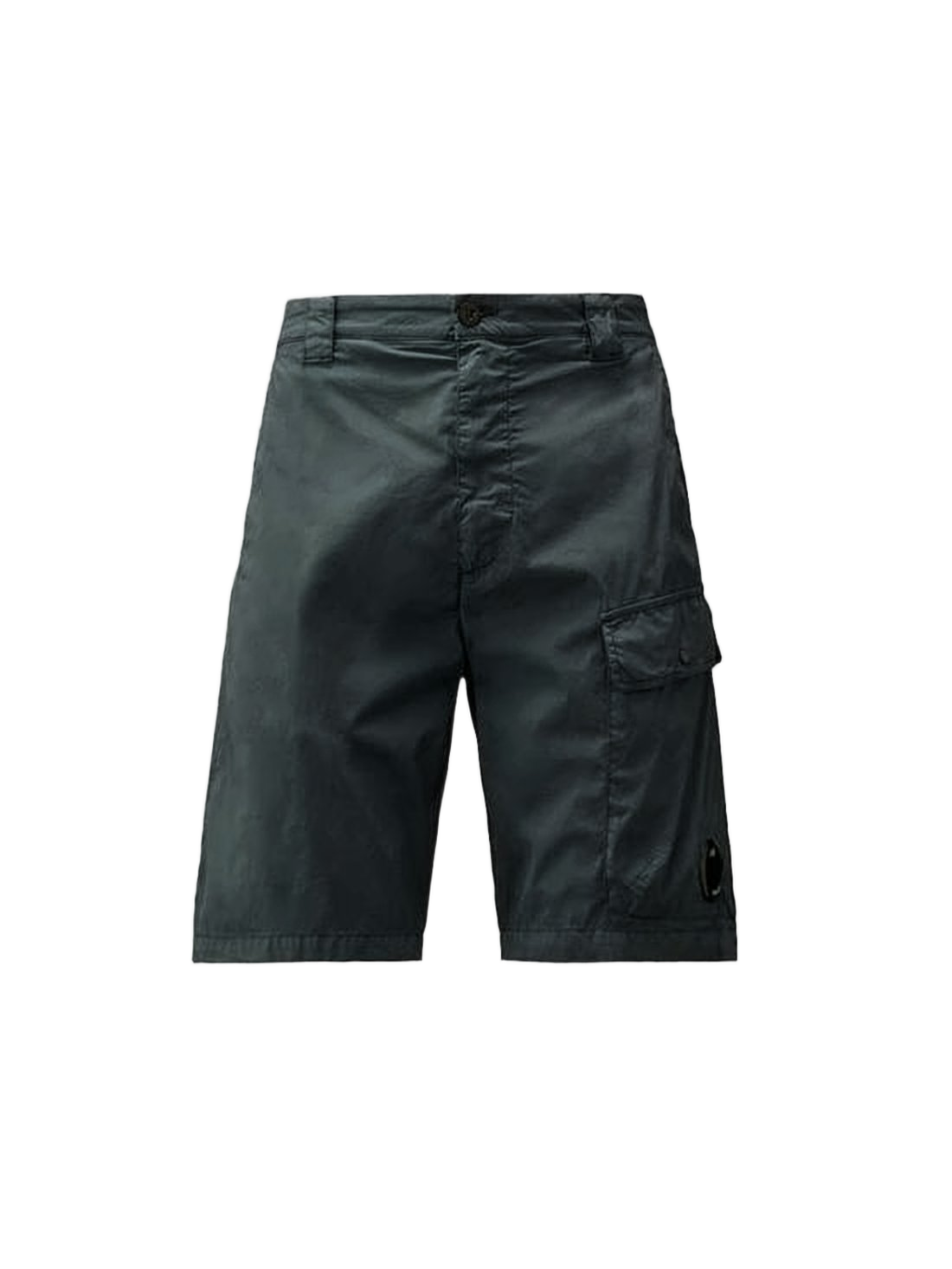 Mid-Thigh Tailored Shorts with Cargo Pocket