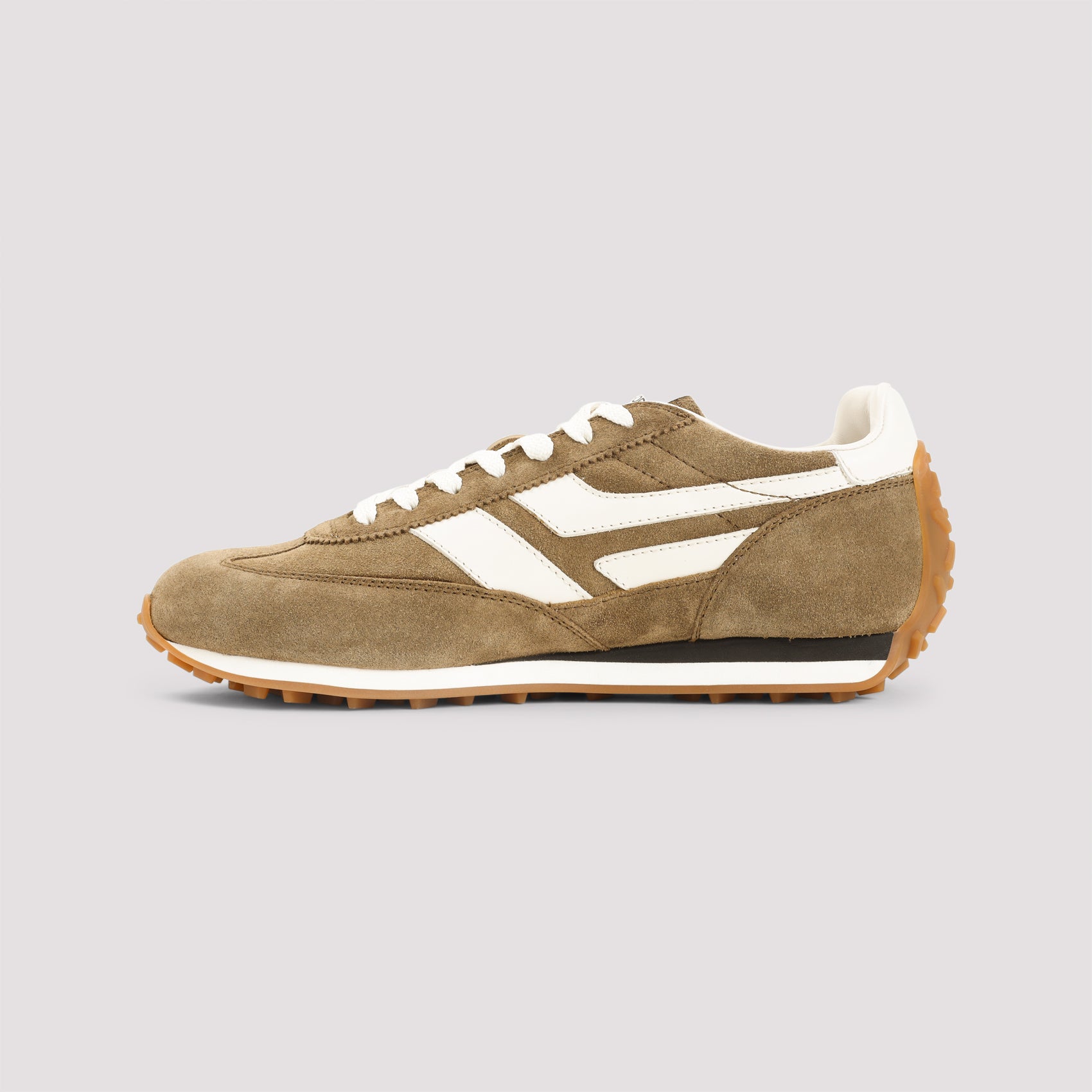 Brown Calf Leather Sneakers