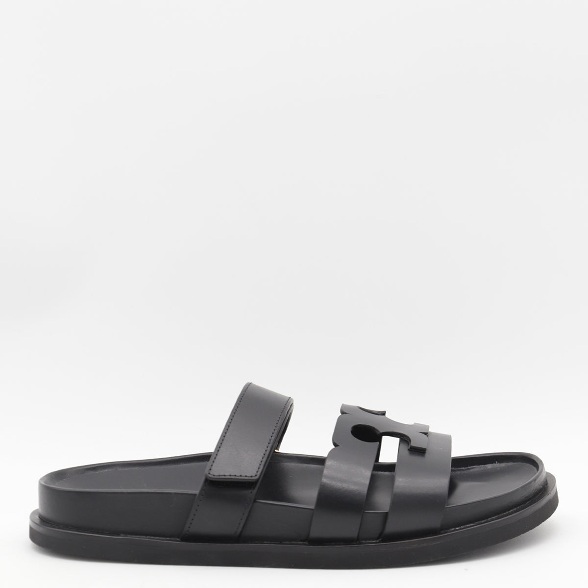 Black Lace-Up Sandals