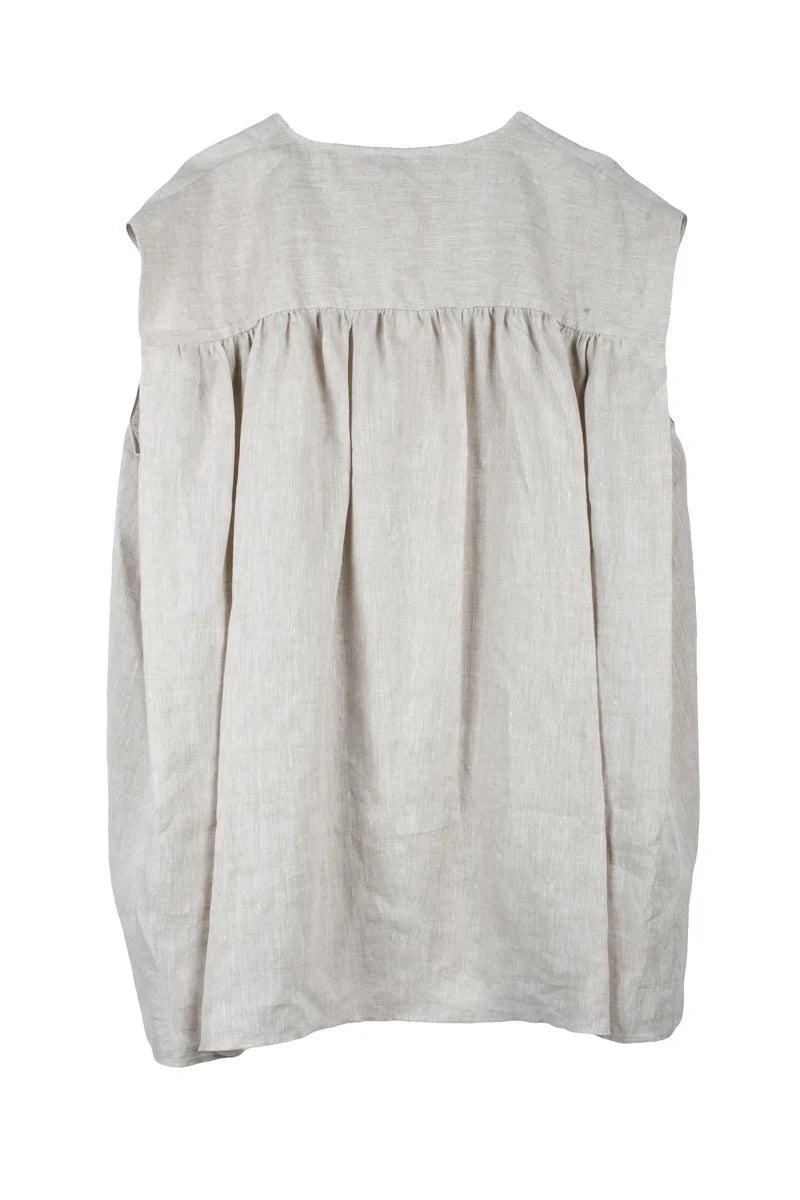 Linen Top - Ecru