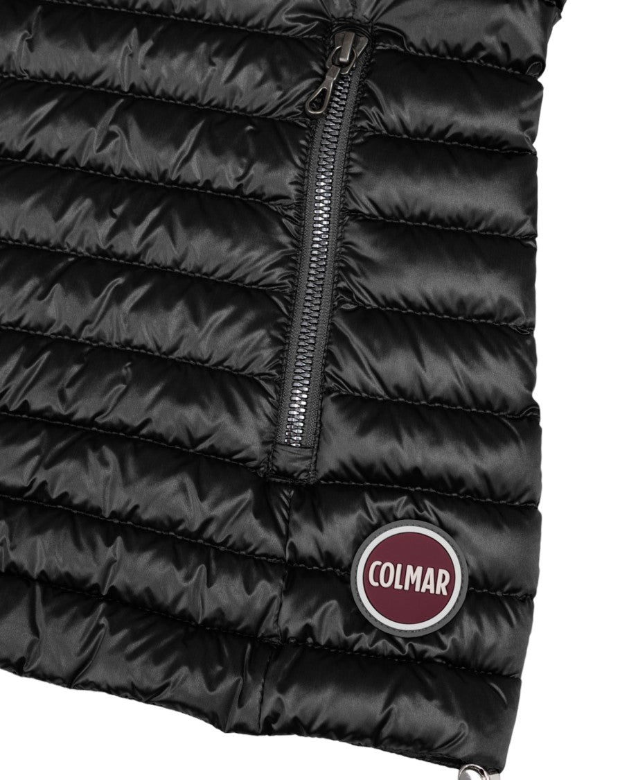 Black Padded Sleeveless Jacket