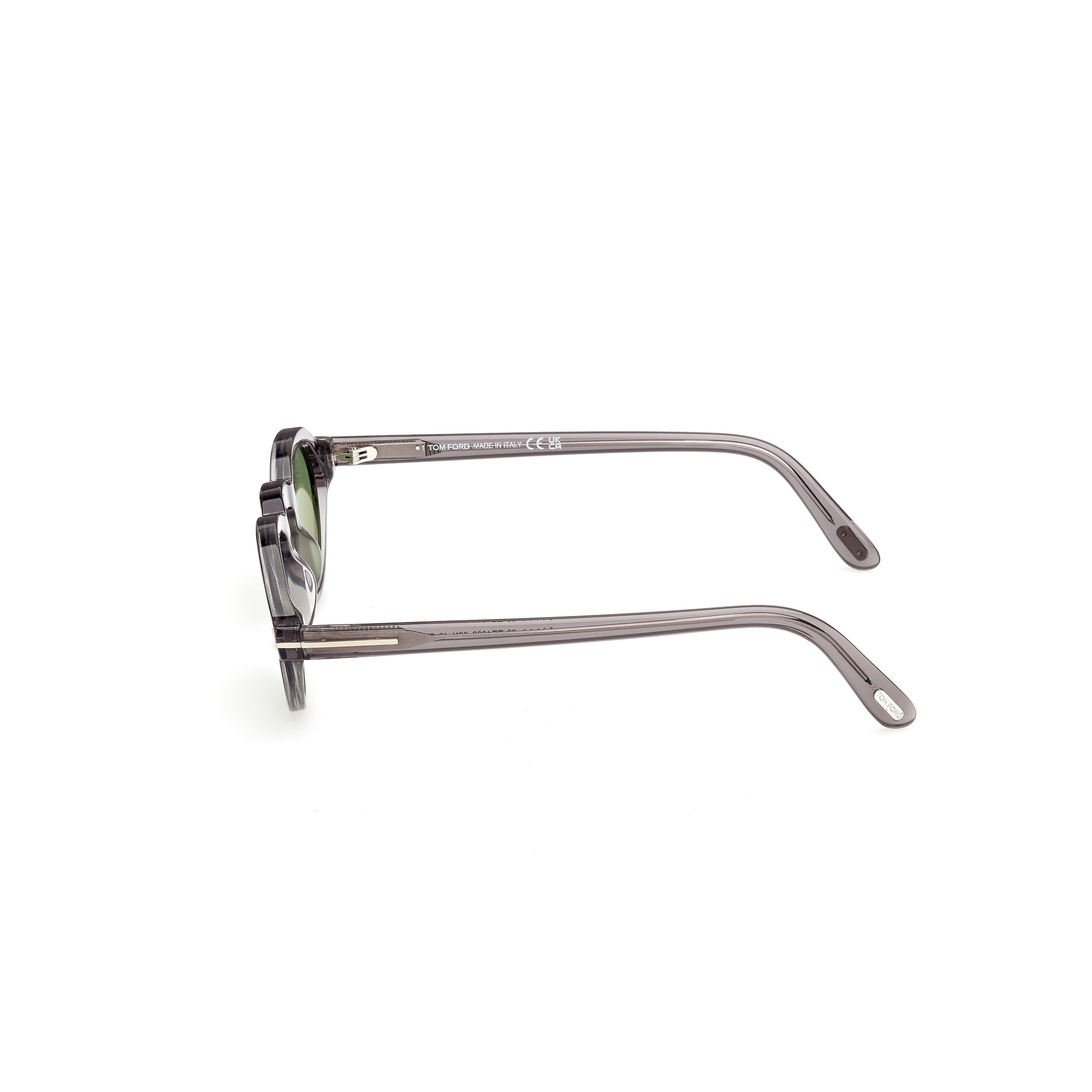 Ft1332 Translucent Acetate Rounded Frame Sunglasses