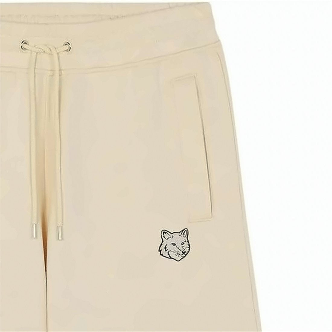 Relaxed-Fit Cotton Shorts With Embroidered Fox Detail