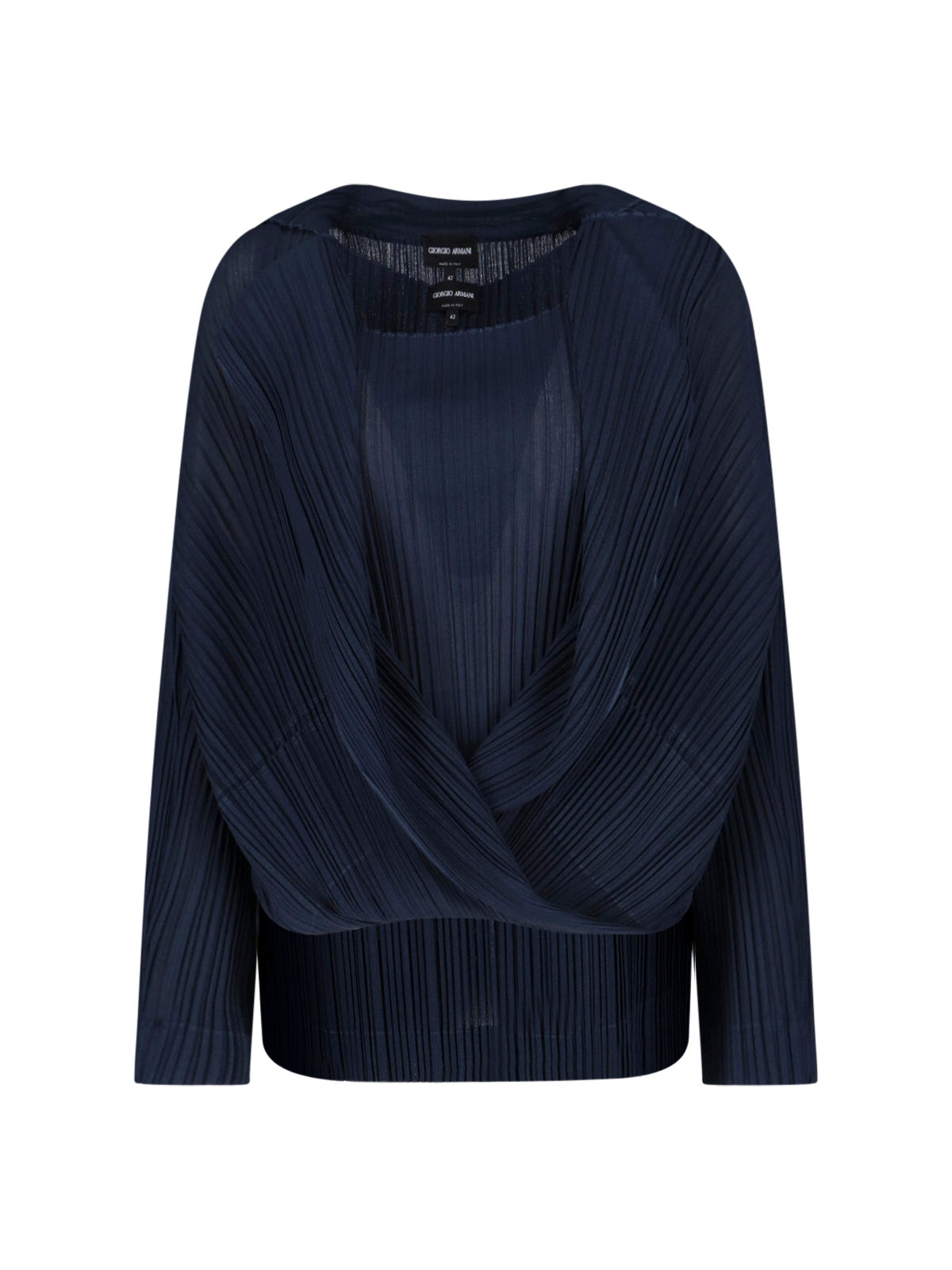 Pleated Twin-Set – Blue