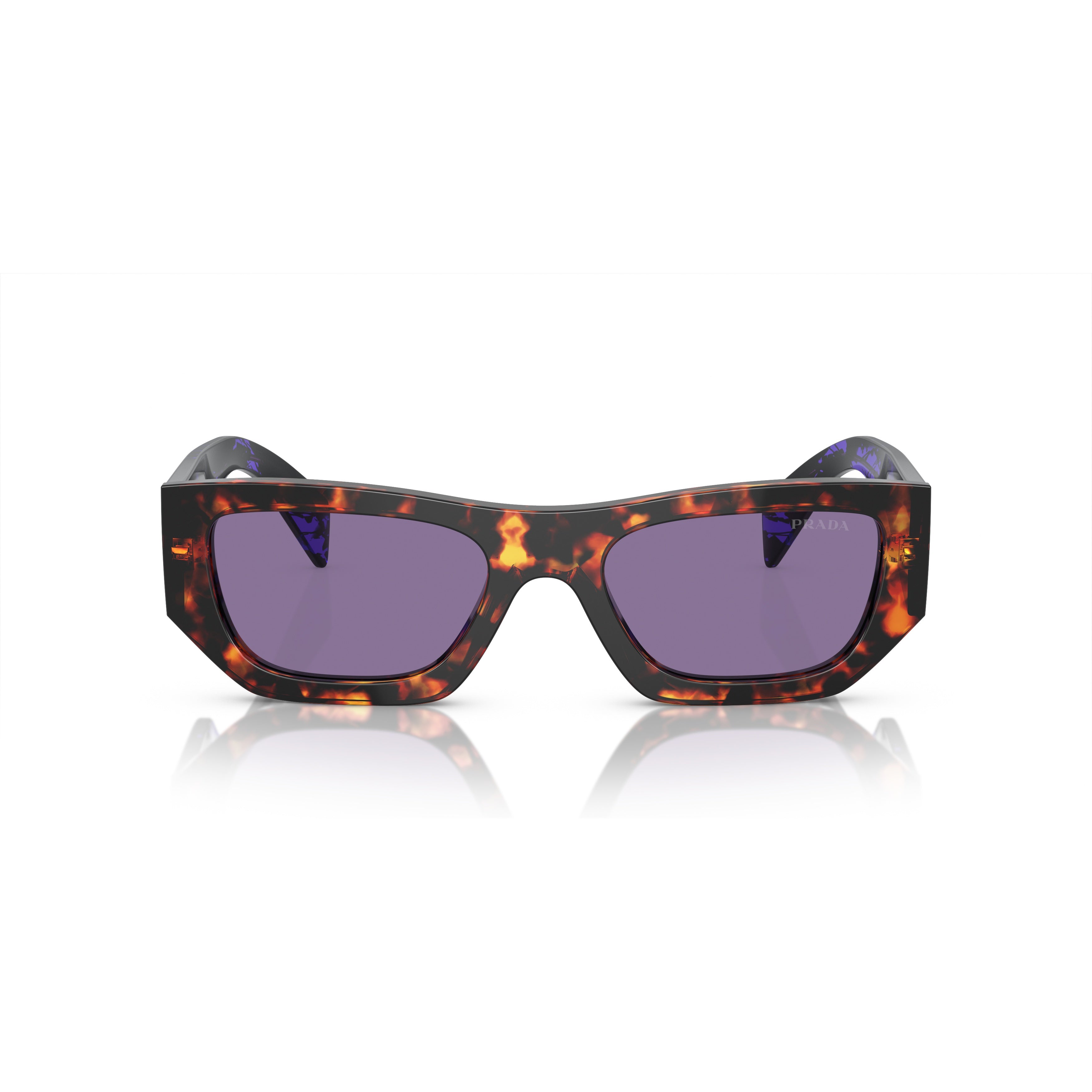 0pr A01s Rectangular Tortoiseshell-Patterned Acetate Sunglasses