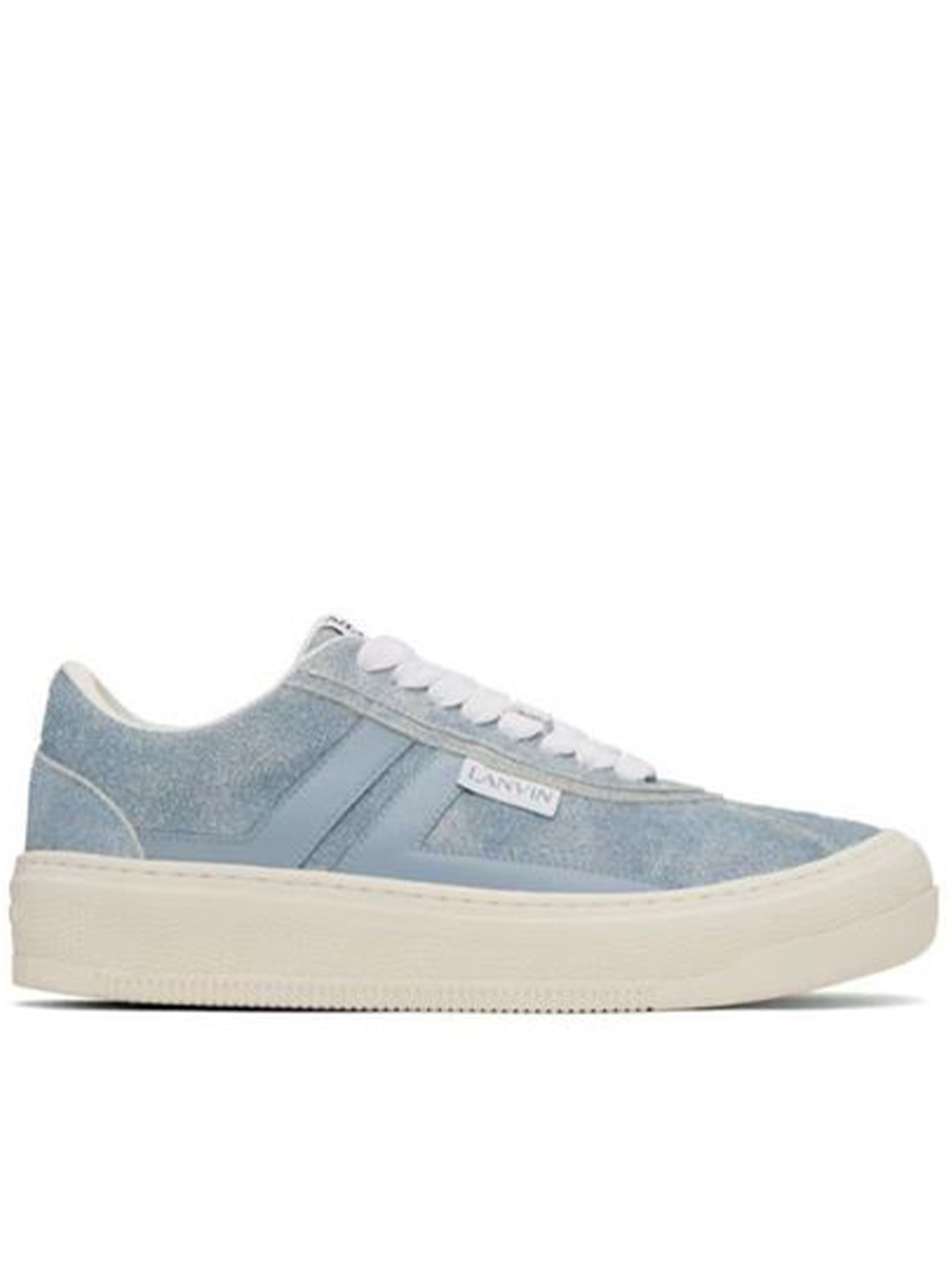 Blue Cash Sneakers Textured Suede Sneakers