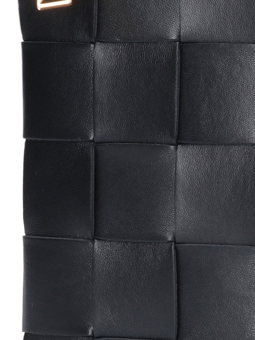 Intrecciato Lambskin Pouch With Gold Hardware