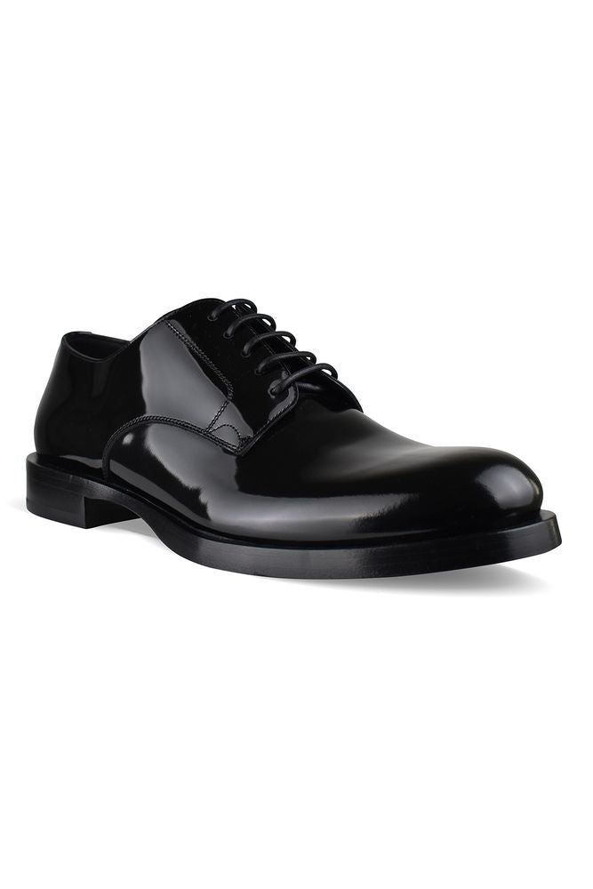Black Patent Leather Derbys