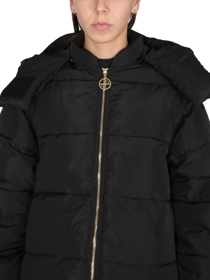 Quilted Black Padded Parka