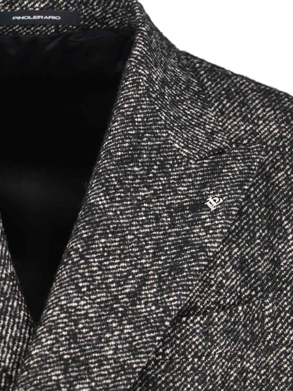 "Pino Lerario" Double-Breasted Coat Black