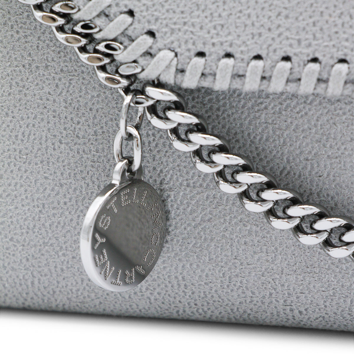 Light Grey Faux Leather Continental Wallet Crossbody Bag