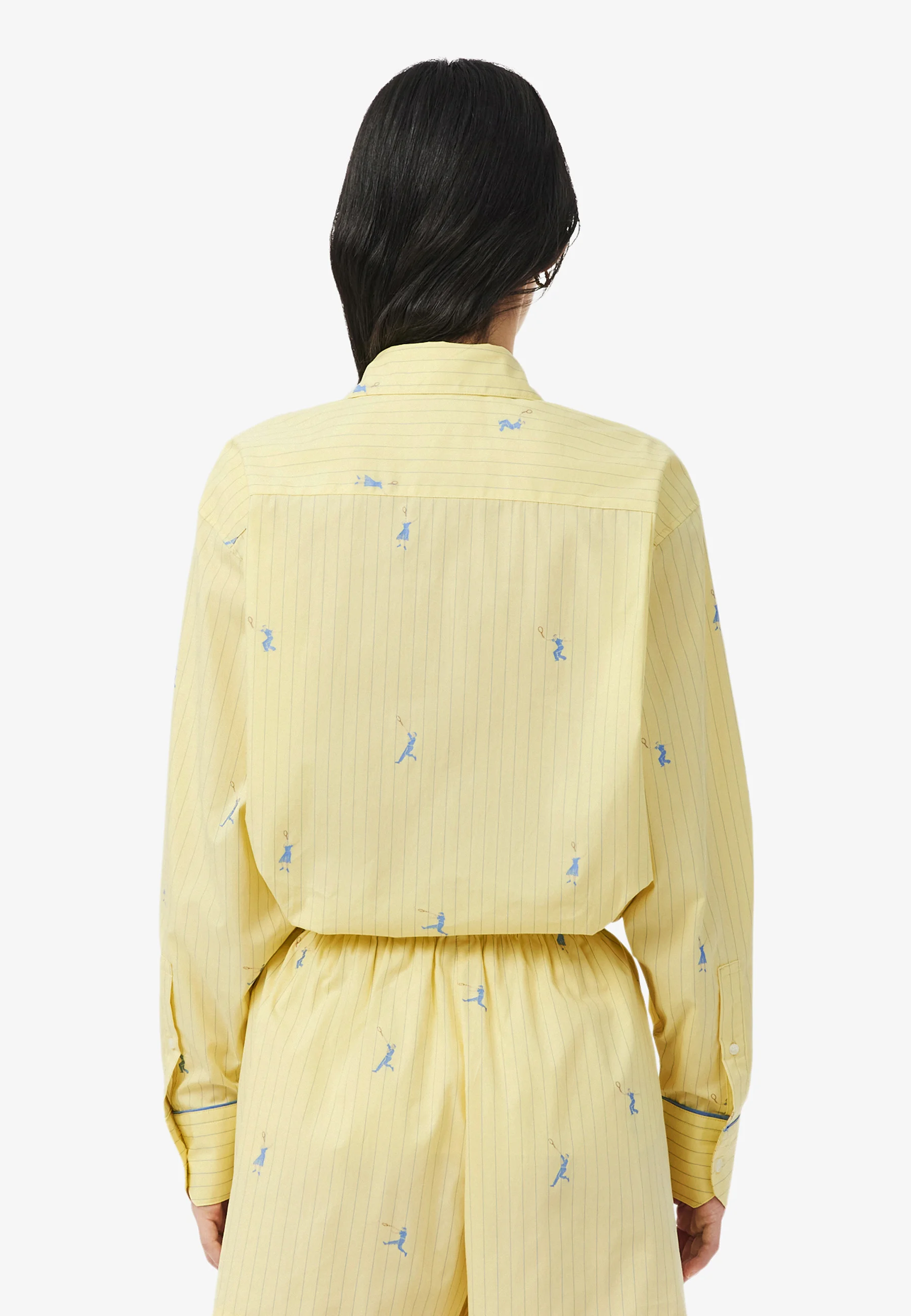 Yellow Monogram Jacquard Oversized Shirt