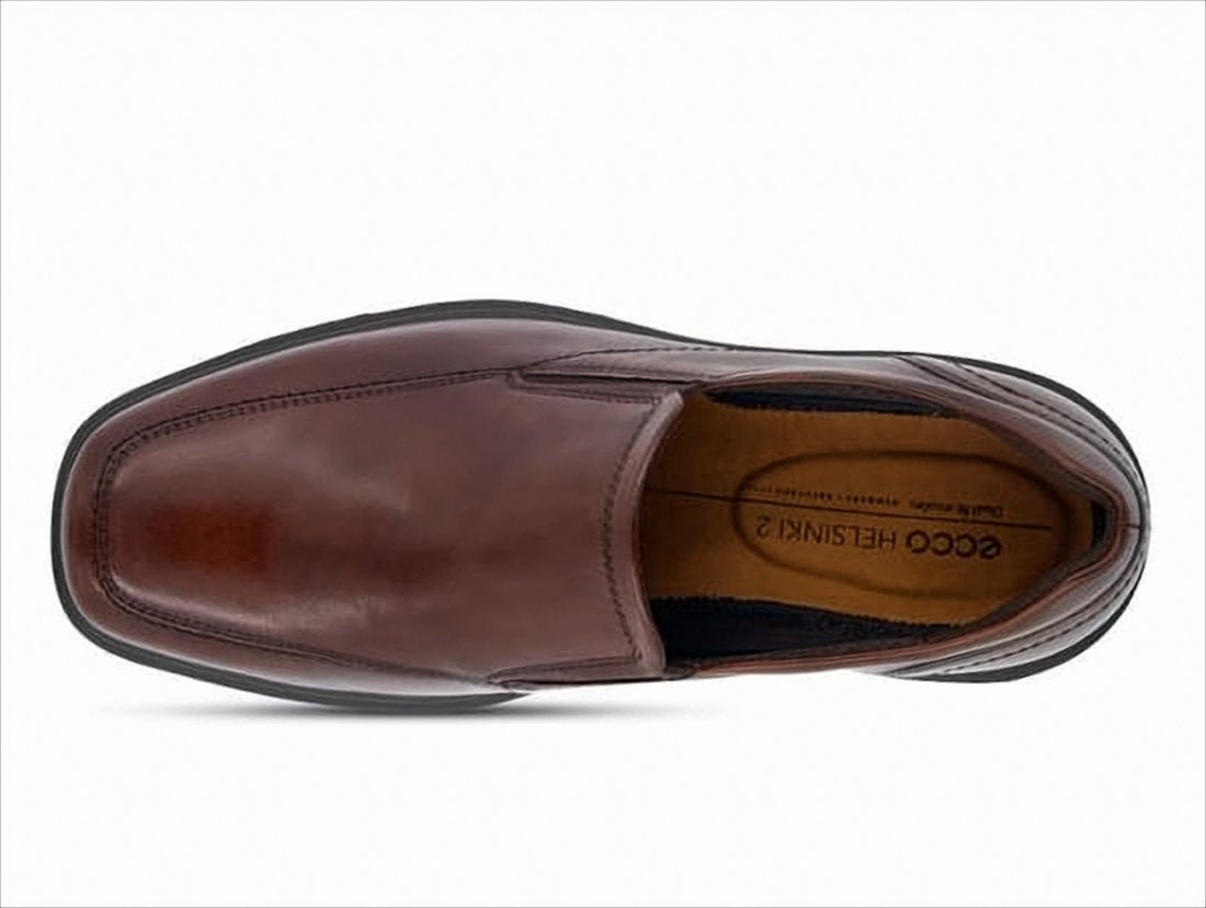 Brown Polished Leather Loafers
