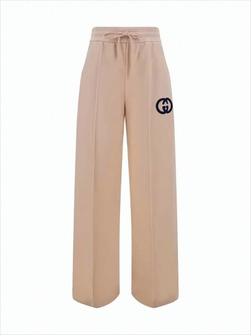Relaxed Fit Cotton Straight Pants