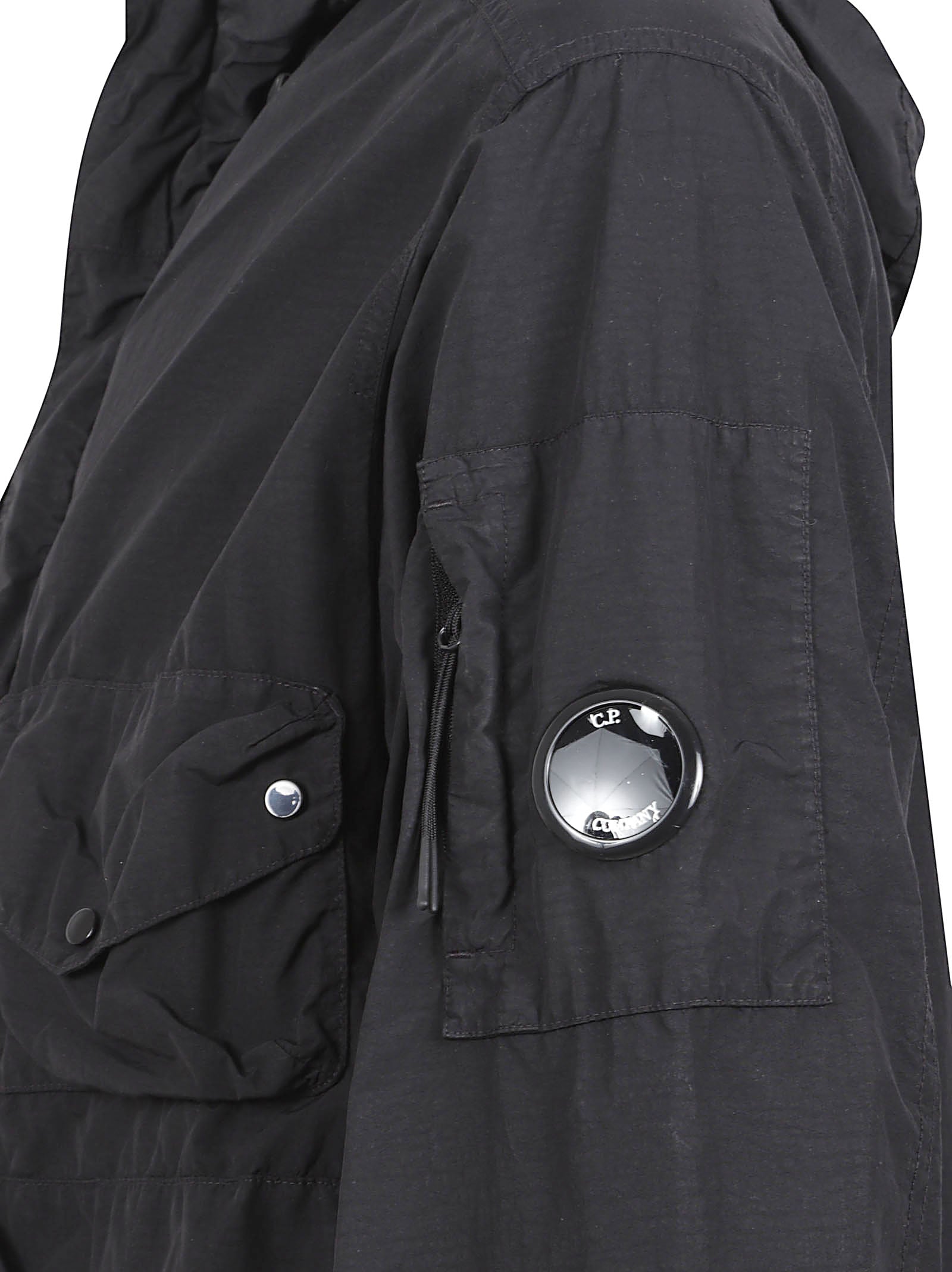 Matte Black Jacket with Integrated Goggles