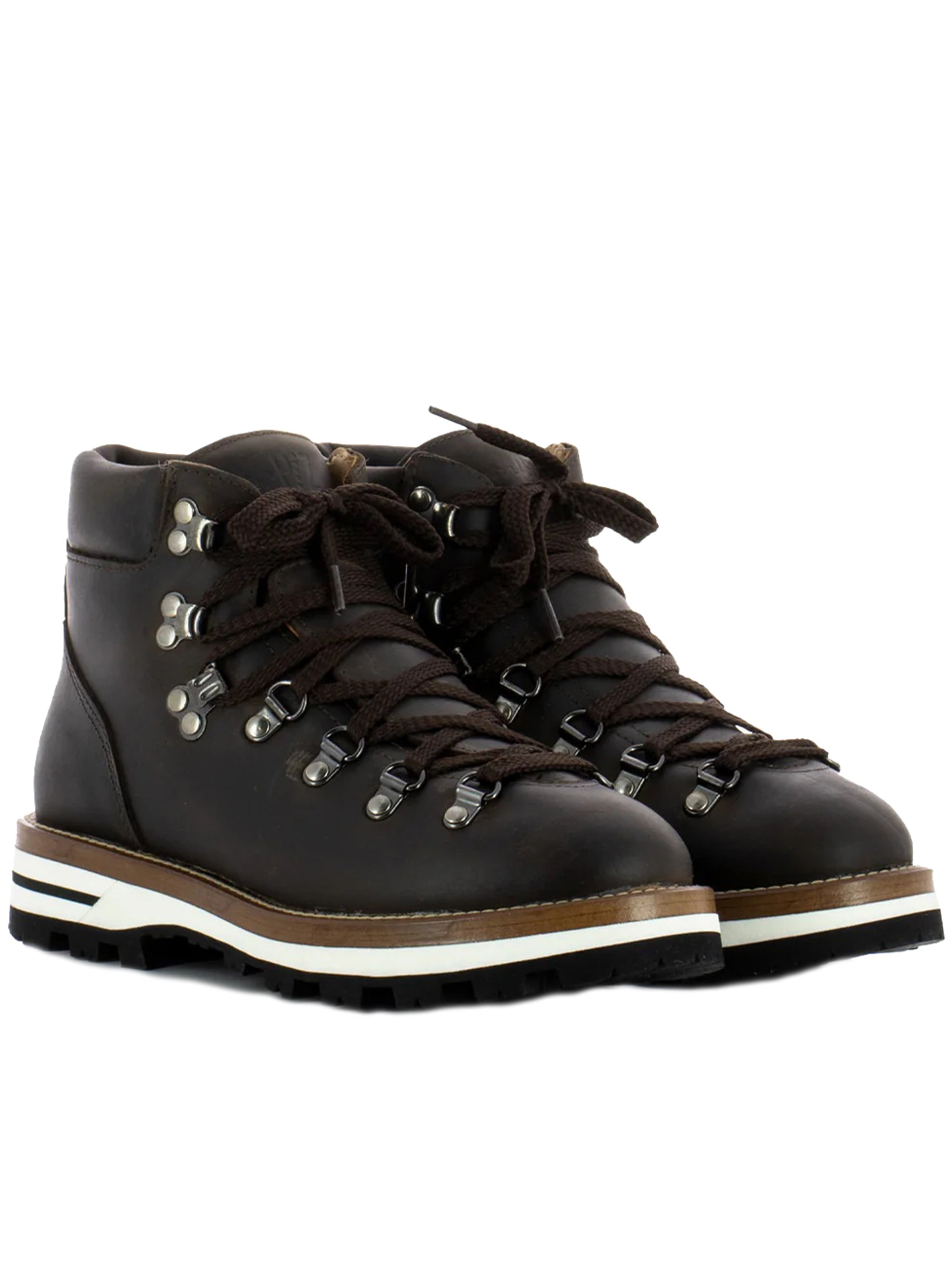 Dark Cortina Leather Ski Snow Boots