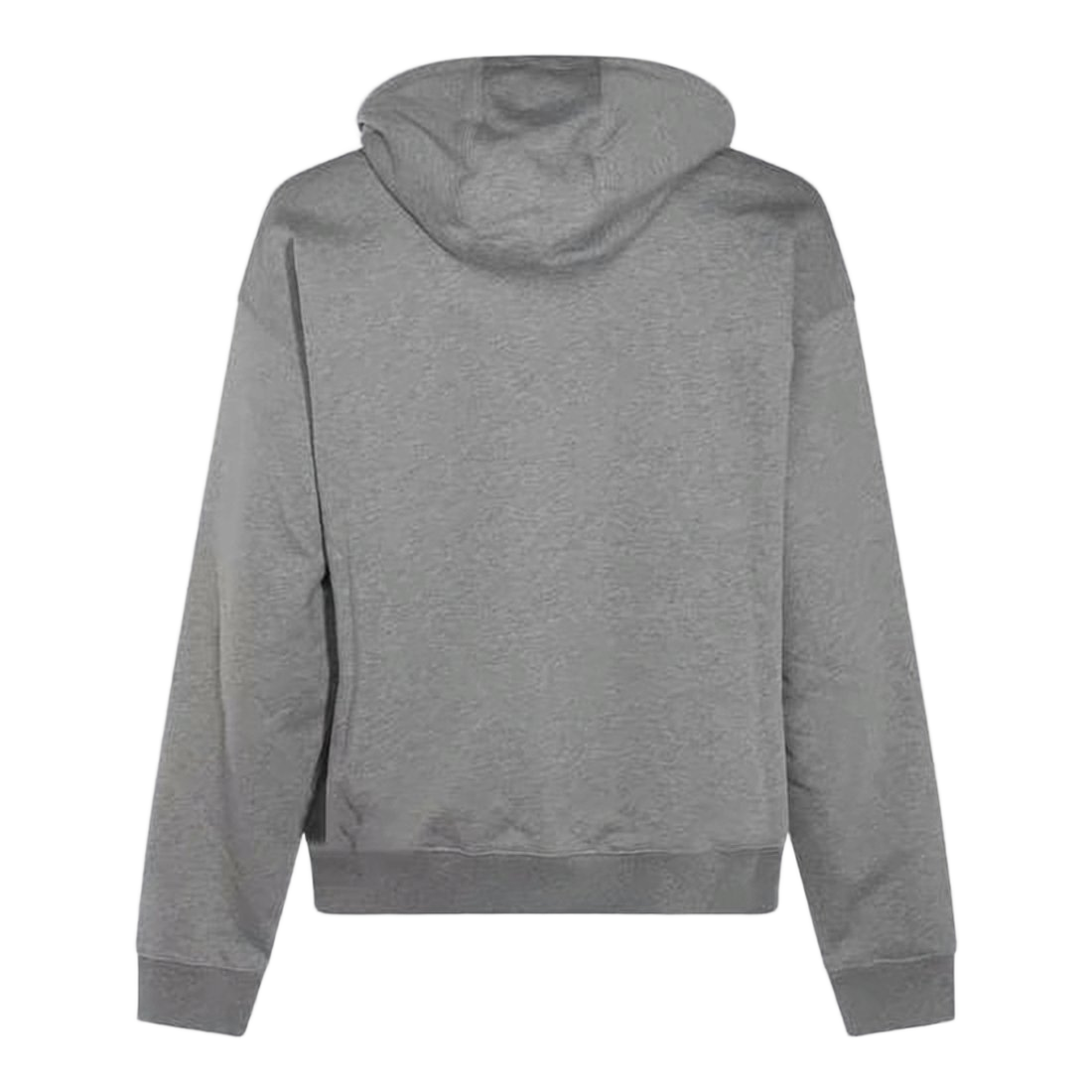 Hooded Sweatshirt with Tonal Embroidery and Kangaroo Pocket