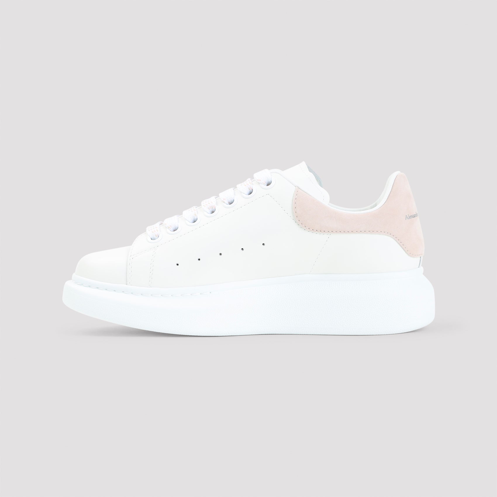 Calf Leather Sneakers with Elevated Rubber Sole