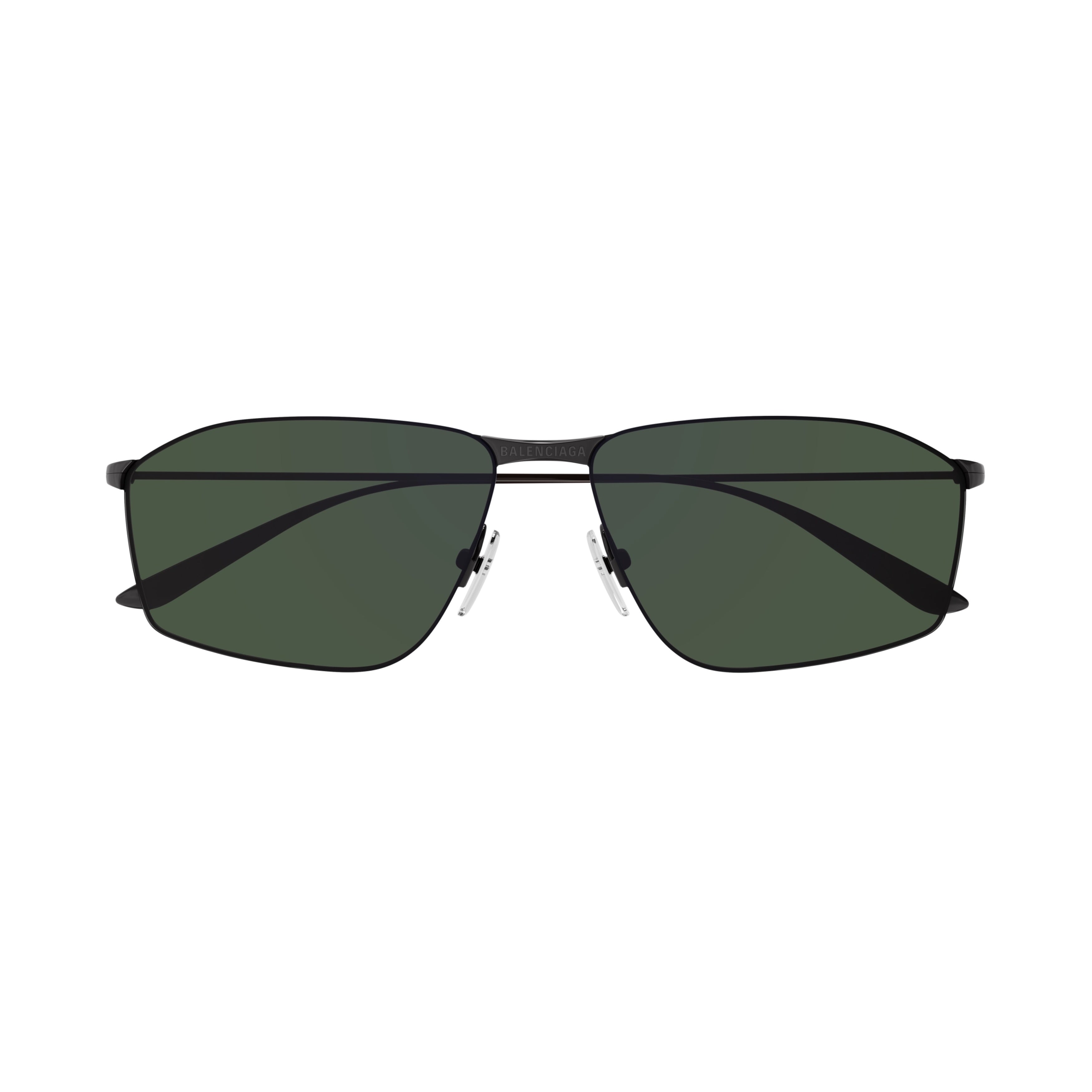 Bb0413s Rectangular Metal Frame Sunglasses