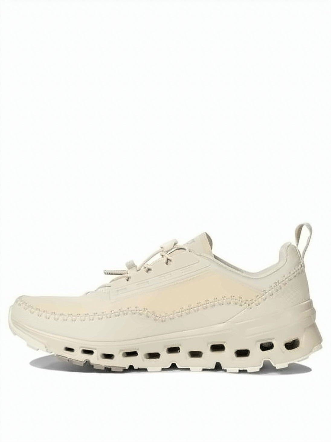 White Recycled Polyester Cushioned Sole Sneakers