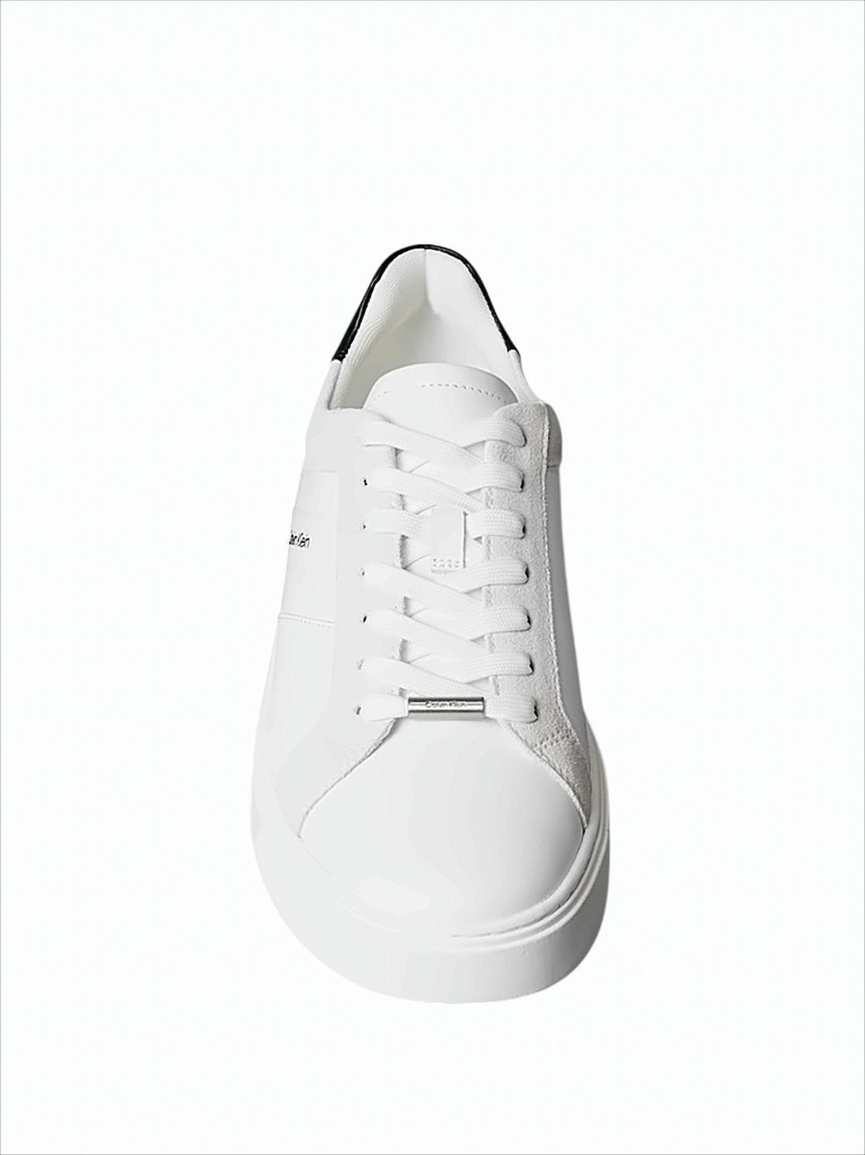 Smooth Leather Low-Top Sneakers With Padded Collar