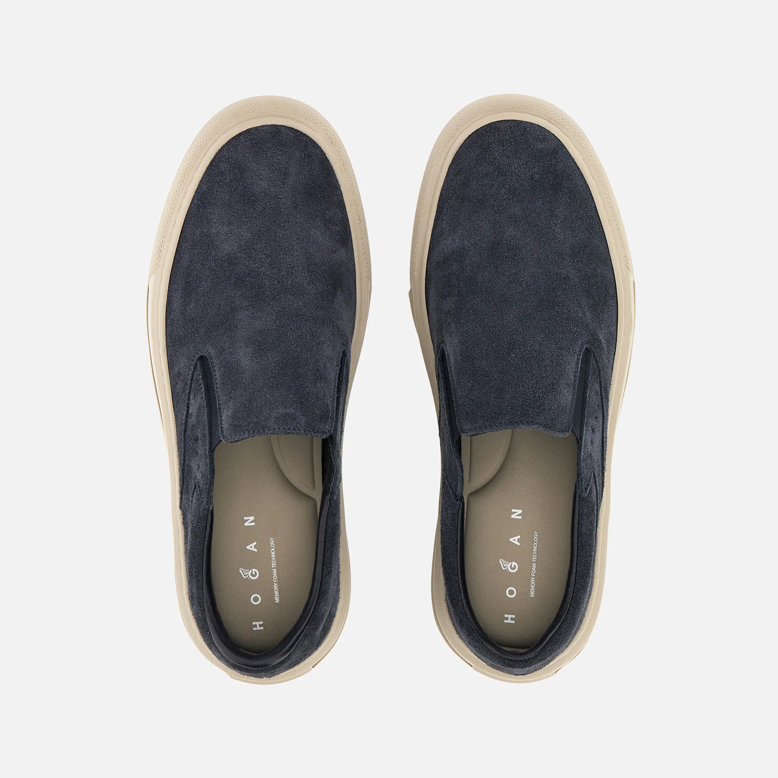 Sophisticated Blue H691 Slip-On Sneakers
