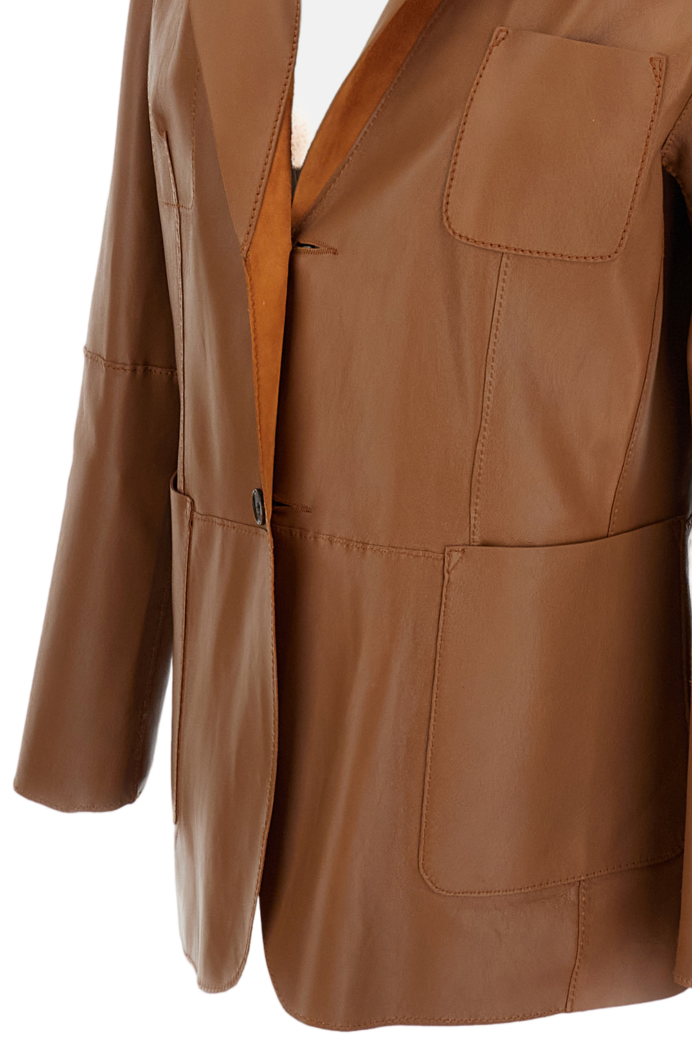 Classic Brown Jacket with Structured Silhouette