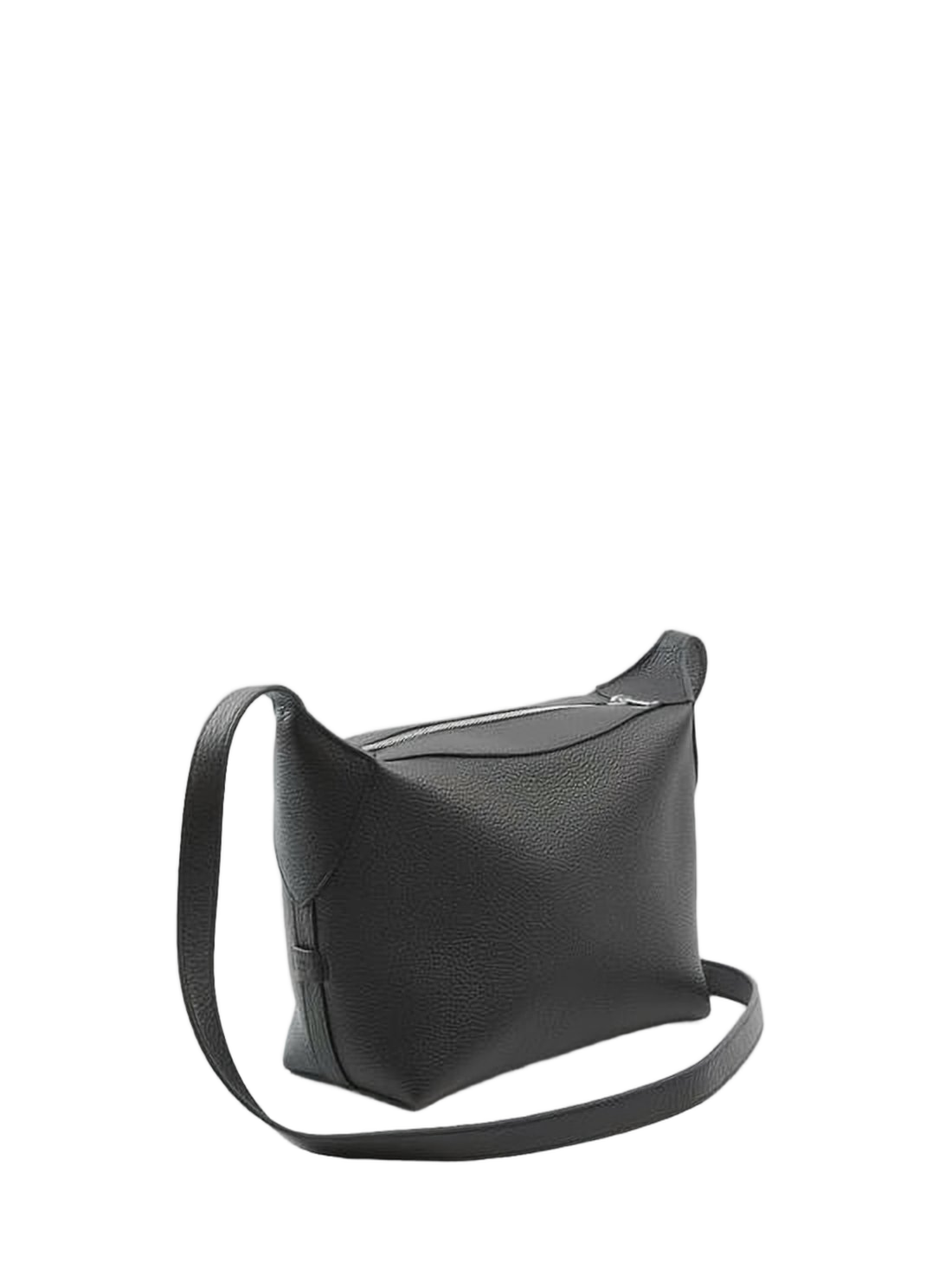 Textured Calf Leather Shoulder Bag