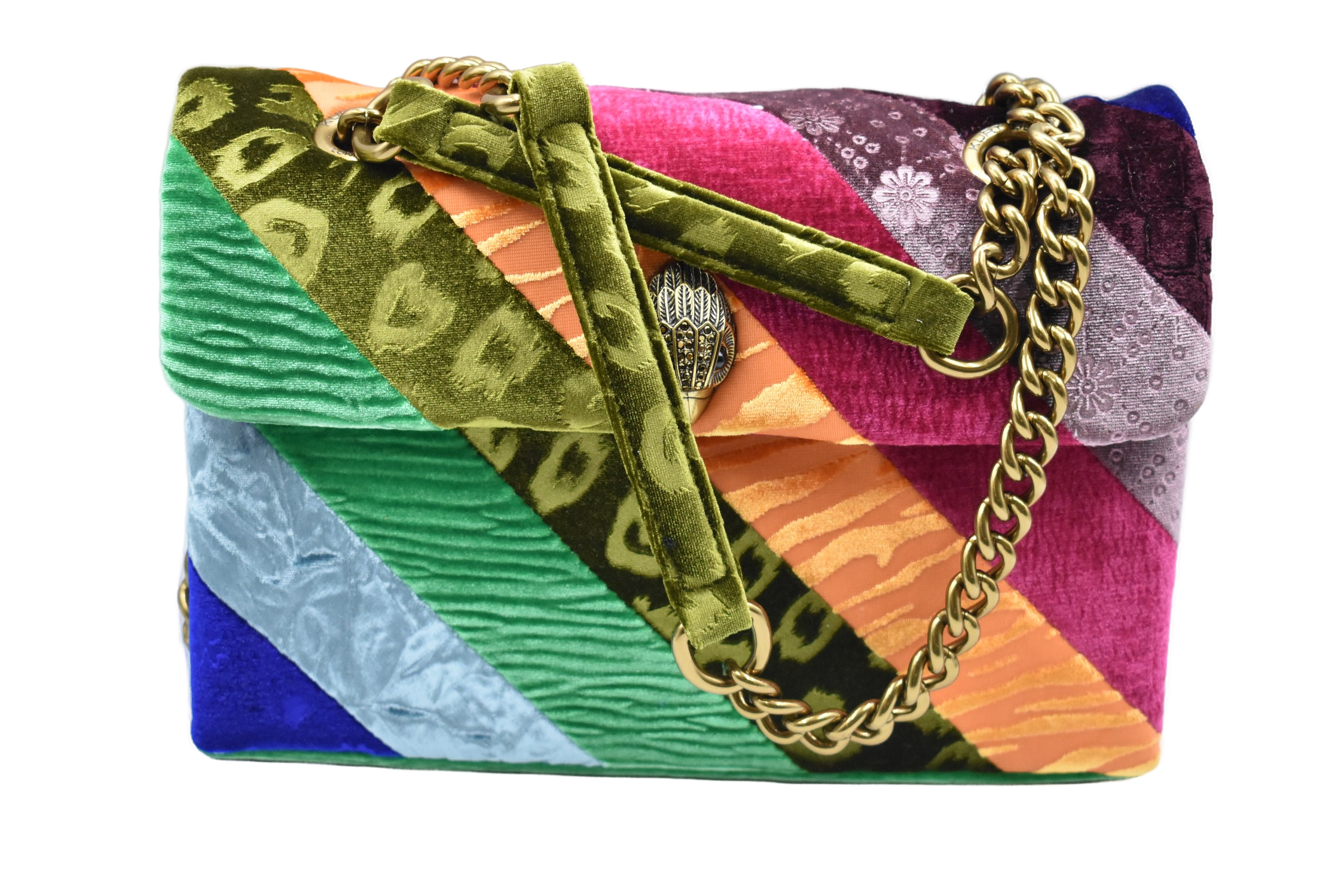 Patchwork Velvet Handbag