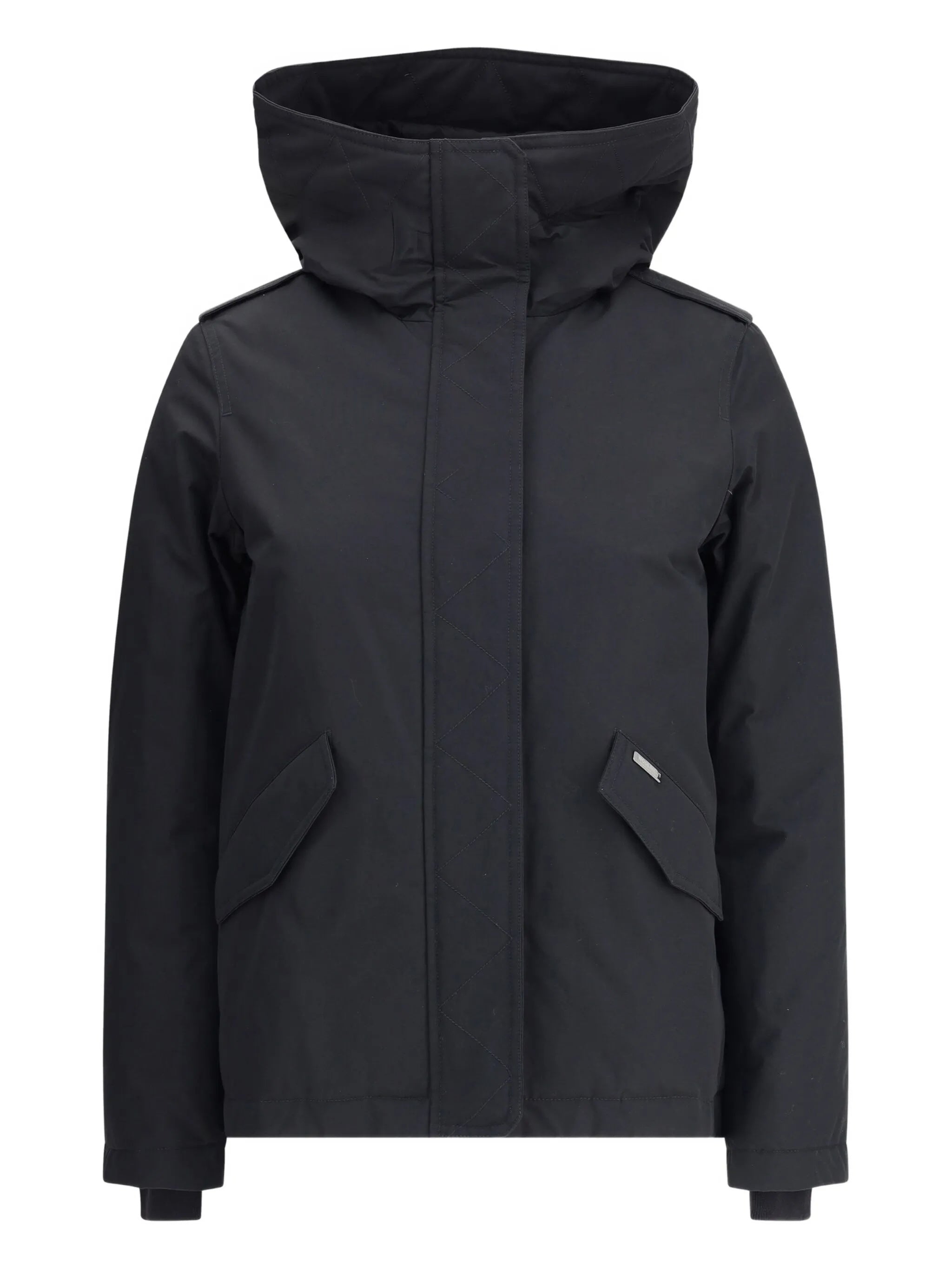 Black Military Jacket High Collar Jacket