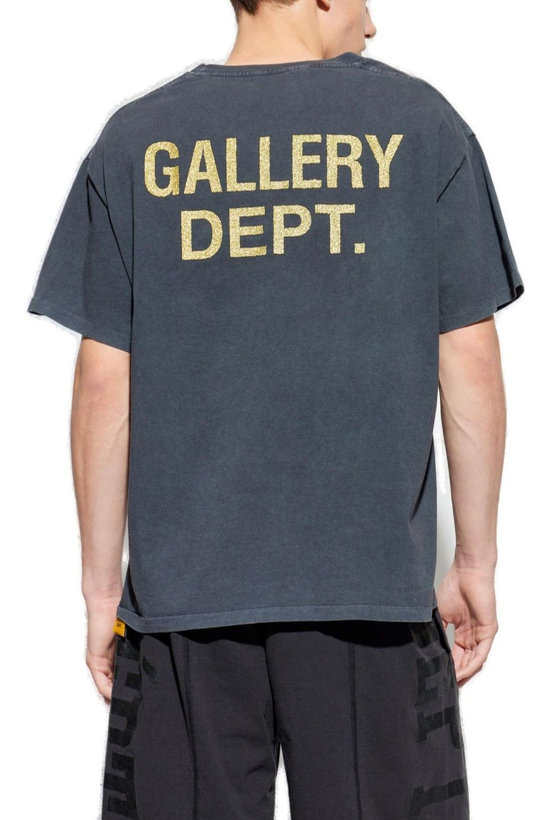 Faded Black Graphic Print T-Shirt