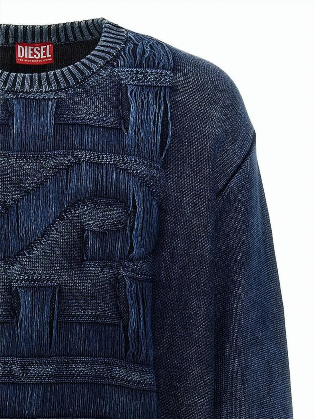 Deep Indigo Denim Knit Sweater