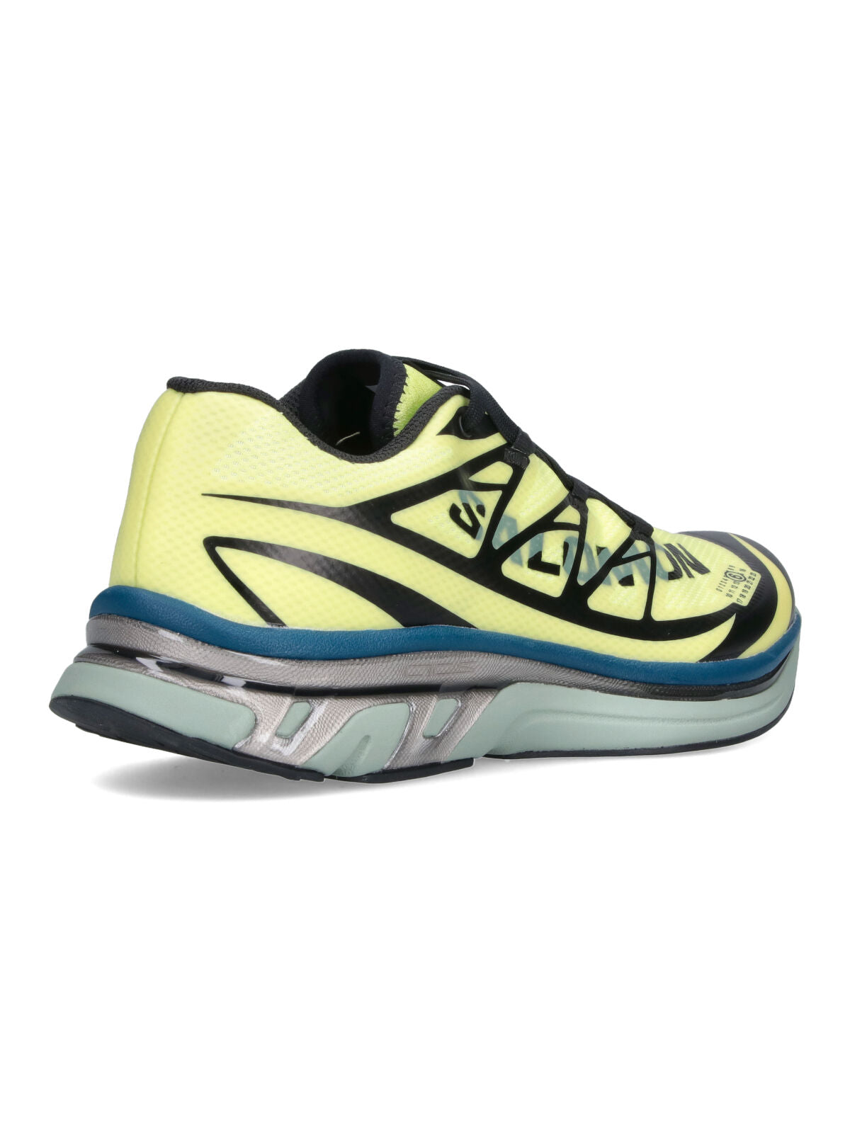 Yellow Graphic Accent Multi-Layered Sneakers