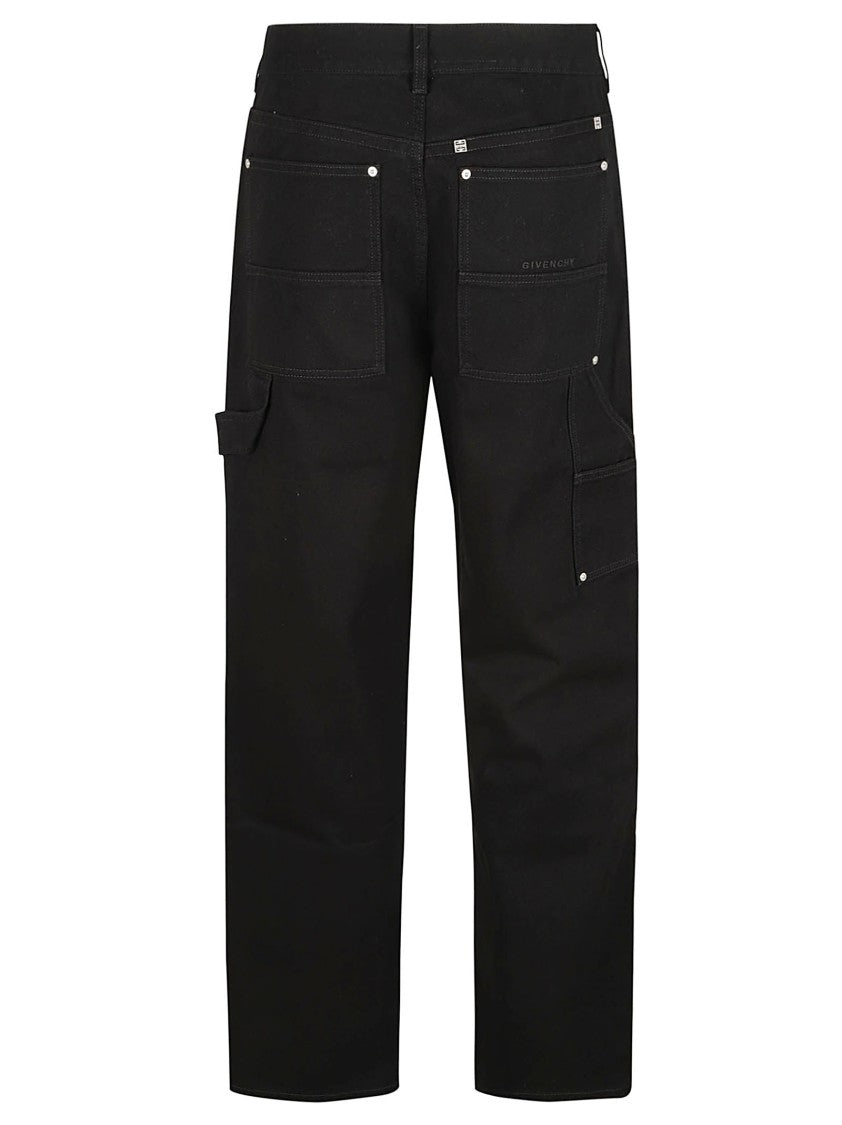 Relaxed Fit Black Denim Jeans
