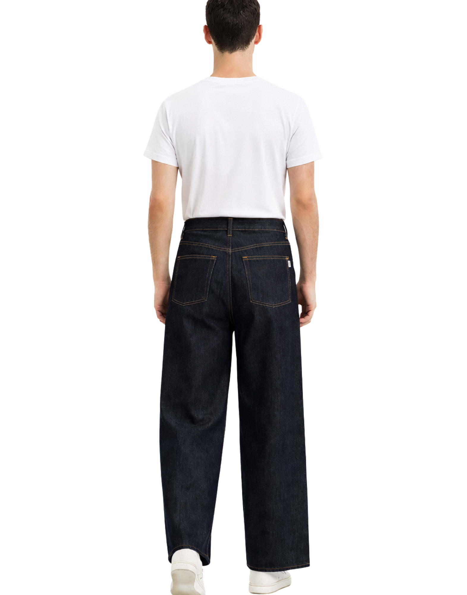 Palazzo Wide-Leg Denim Jeans
