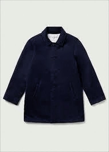 Navy Blue Suit Jacket with Minimalist Design